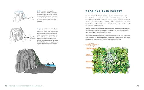 Peggy Dean's Guide to Nature Drawing and Watercolor: Learn to Sketch, Ink, and Paint Flowers, Plants, Trees, and Animals