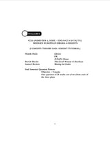 CBCS Modern European Drama CC-13, Semester - 6 (English Version) - Retail Maharaj