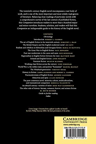 The Cambridge Companion to the Twentieth-Century English Novel (Cambridge Companions to Literature)