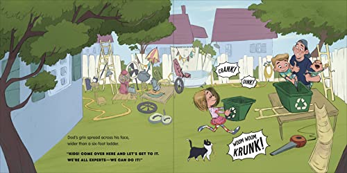 Dad and the Recycling-Bin Roller Coaster