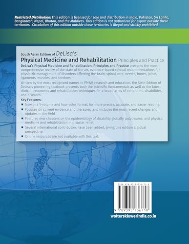 Delisa's Physical Medicine and Rehabilitation: Principles and Practice, 6th South Asian ed