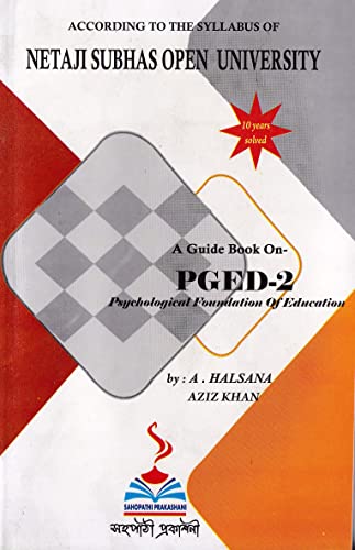NSOU A Guide BOOK ON- PGED -2 Psychological Foundation of Education - Retail Maharaj