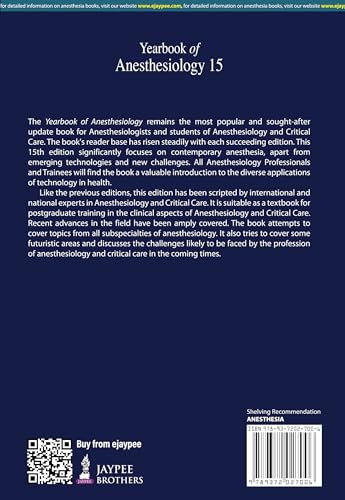 YEARBOOK OF ANESTHESIOLOGY 15