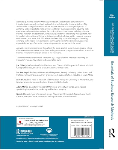 Essentials of Business Research Methods - Retail Maharaj