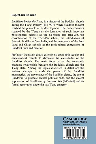Buddhism Under the T'ang (Cambridge Studies in Chinese History, Literature and Institutions)