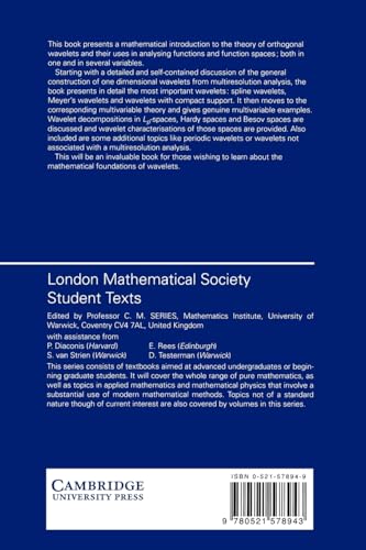 A Mathematical Introduction to Wavelets