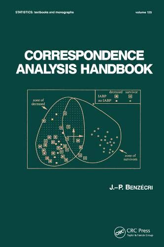 Correspondence Analysis Handbook (STATISTICS, A SERIES OF TEXTBOOKS AND MONOGRAPHS)