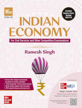 Indian Economy (English) | 16th Edition | UPSC Civil Services Exam | State Administrative Exams | McGraw Hill edge Access: Summary of Union Budget & Economic Survey, Model Answers, Videos & Webinars - Retail Maharaj