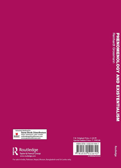 Phenomenology and Existentialism - Retail Maharaj