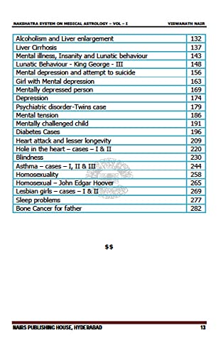 Nakshatra System on Medical Astrology (Volume 1) [English] By MK Viswanath Nair - Retail Maharaj