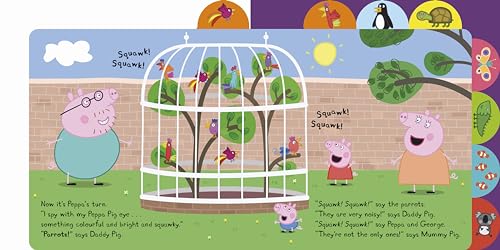 Peppa Pig: I Spy at the Zoo: Tabbed Board Book