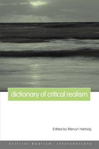 Dictionary of Critical Realism - Retail Maharaj