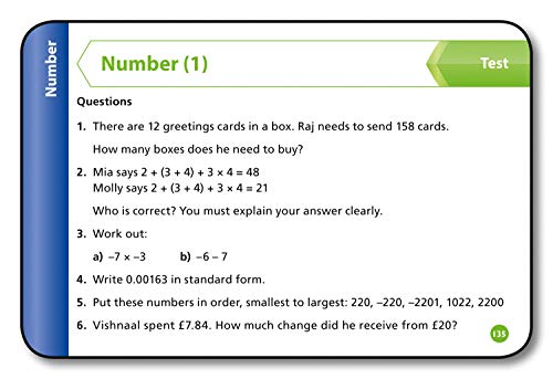 AQA GCSE 9-1 Maths Foundation Revision Cards: Ideal for the 2024 and 2025 exams (Collins GCSE Grade 9-1 Revision)
