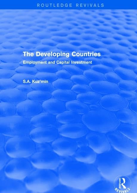 The Developing Countries: Employment and Capital Investment - Retail Maharaj