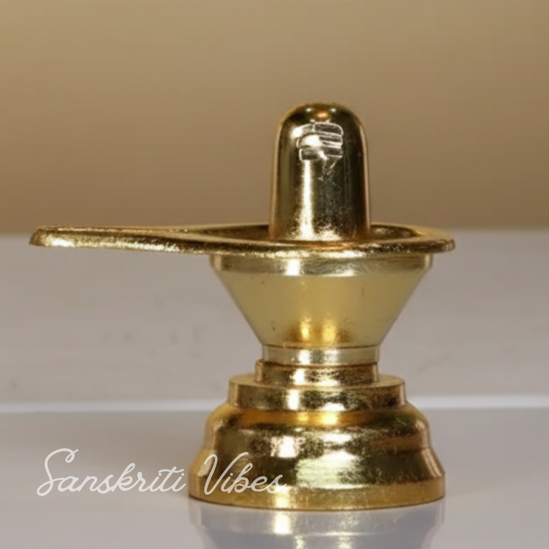 Metal Shivling Statue Aluminium Shiv Ling Idol Murti for Mandir Puja Meditation Spiritual Home Decor Showpiece 6 cm Handcrafted