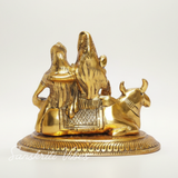 Shiva Parivar Idol Metal Statue Lord Shiva Family Murti for Home Mandir Puja Vastu Prosperity Decor Handcrafted