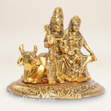 Shiva Parivar Idol Metal Statue Lord Shiva Family Murti for Home Mandir Puja Vastu Prosperity Decor Handcrafted