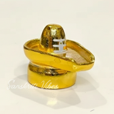 Metal Shivling Small Shivlingam Idol for Puja Mandir Temple Vastu Home Decor Gift Spiritual Showpiece Height 3.5 cm