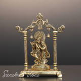 Metal Radha Krishna Statue / Murti – 20 cm Decorative Showpiece for Pooja & Home Decor by Sanskriti Vibes | Glossy Finish