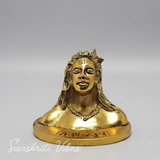 Adiyogi Shiva Metal Statue Murti for Car Dashboard Desk Mandir Meditation Spiritual Home Decor Showpiece