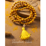 Haldi Mala Baglamukhi Mala – 108+1 Turmeric (Haldi) Beads, 7mm - Retail Maharaj