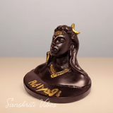 Adiyogi Shiva Metal Statue Murti for Car Dashboard Desk Mandir Meditation Puja Vastu Home Decor Showpiece