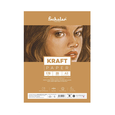 Scholar Kraft Toned Paper Loose Sheets 170gsm for Sketching and Mixed Media - Retail Maharaj