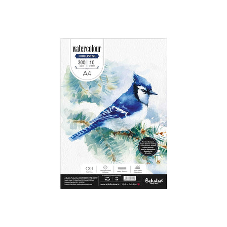Scholar Watercolour Cold Pressed Paper Cut Packs 300 GSM Rough Texture - Retail Maharaj