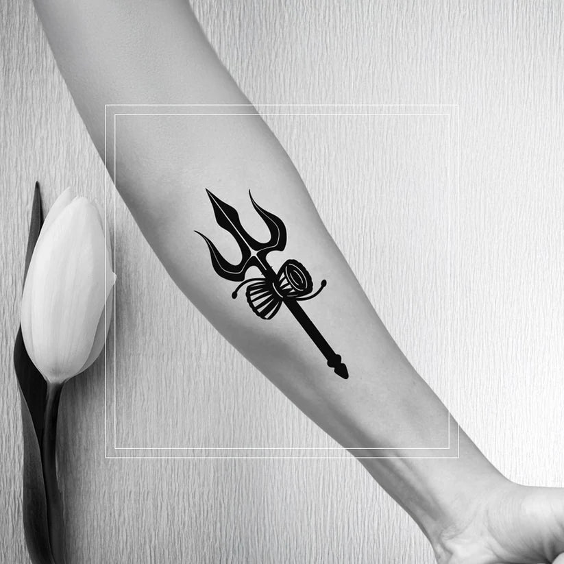 Temporary Tattoo - Trishulam