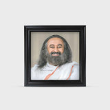 Photo Frame 4 x 4 inch (Sparkle) – Premium Tabletop Frame with Gurudev Sri Sri Ravi Shankar Image for Home & Office Decor