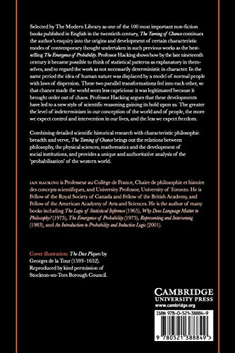 The Taming of Chance: 17 (Ideas in Context)