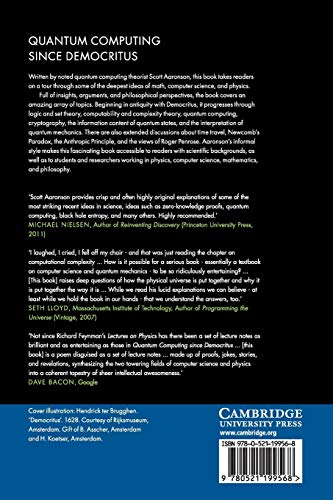 Quantum Computing Since Democritus