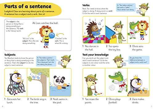 First Grammar: A Learn with Ladybird Activity Book 5-7 years: Ideal for home learning (KS1)