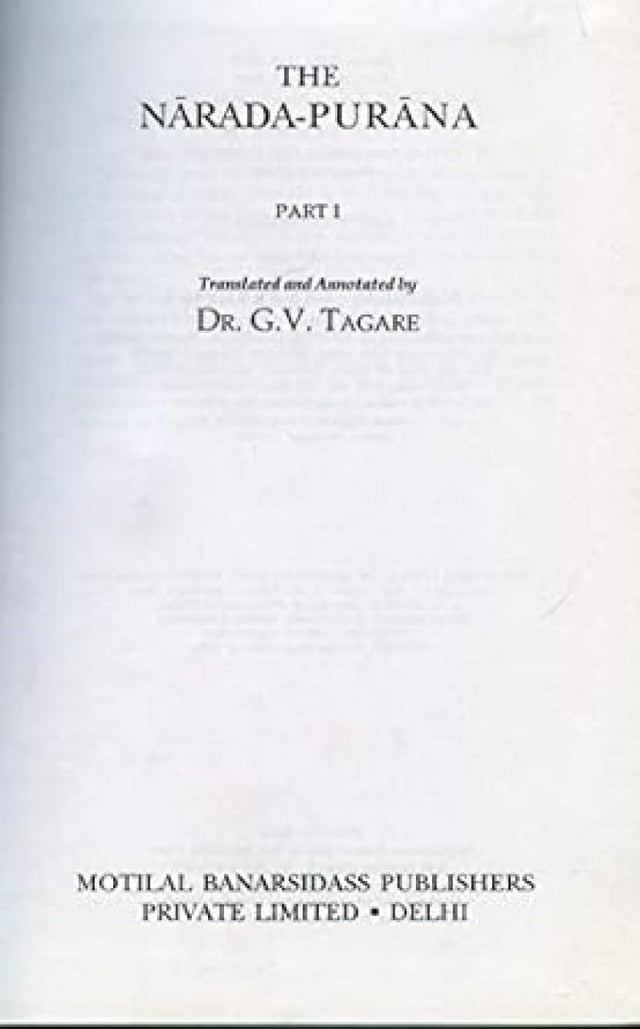 Narada Purana - Part 1: Ancient Indian Tradition and Mythology - Vol. 15 - Retail Maharaj
