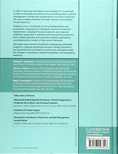 Decision-Making in Orthopedic and Regional Anesthesiology: A Case-Based Approach