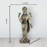Vishnu Murti - 6 x 2.25 Inches | Brass Vishnu Idol/ Lord Vishnu Murti Statue for Pooja/ 245 Gms Approx - Retail Maharaj