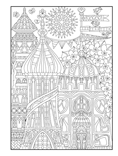 Creative Haven Whimsical Houses Coloring Book
