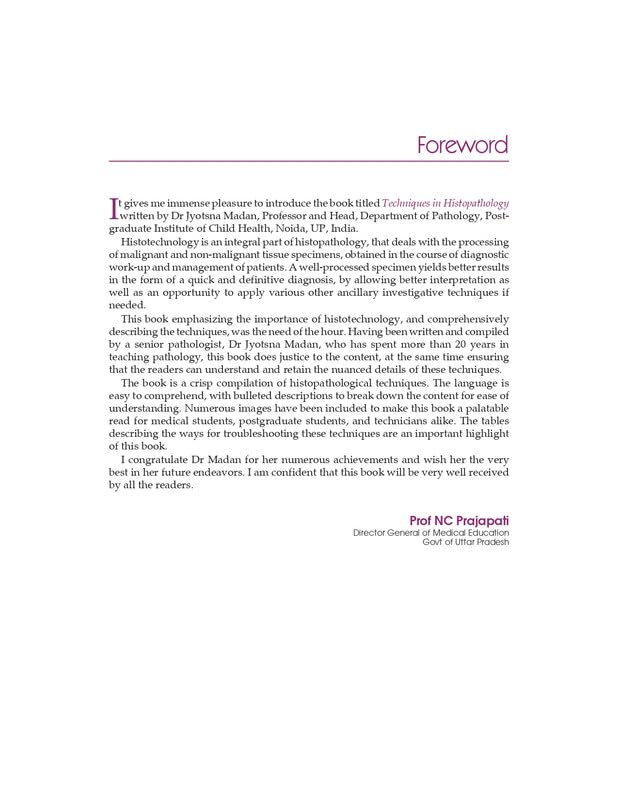 Techniques in Histopathology