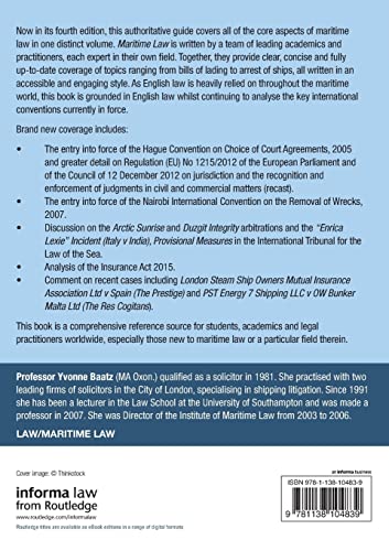 Maritime Law (Maritime and Transport Law Library) - Retail Maharaj