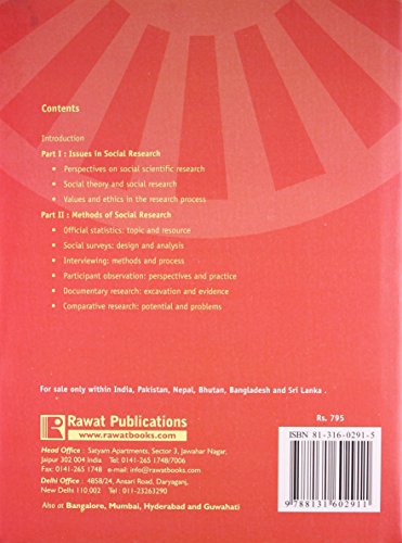 Social Research: Issues, Methods and Process