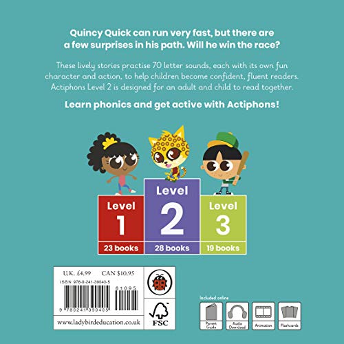 Actiphons Level 2 Book 8 Quincy Quick: Learn phonics and get active with Actiphons!