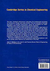 Advanced Transport Phenomena (Cambridge Series in Chemical Engineering)
