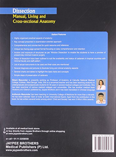 Dissection Manual,Living And Cross-Sectional Anatomy With Photo Cd Rom