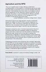 Agriculture and the WTO: Towards a New Theory of International Agricultural Trade Regulation (Elgar International Economic Law series) - Retail Maharaj