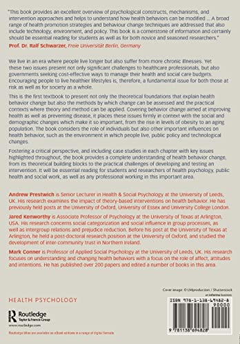 Health Behavior Change: Theories, Methods and Interventions - Retail Maharaj