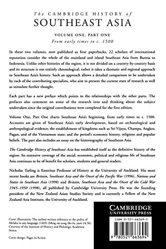 The Cambridge History of Southeast Asia: Volume 1, Part 1, from Early Times to C.1500 (The Cambridge History of Southeast Asia 4 Volume Paperback Set)
