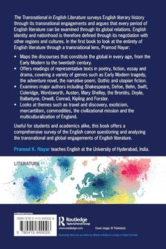 The Transnational in English Literature: Shakespeare to the Modern