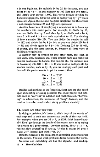Short-cut Mathematics (Dover Books on Mathematics)