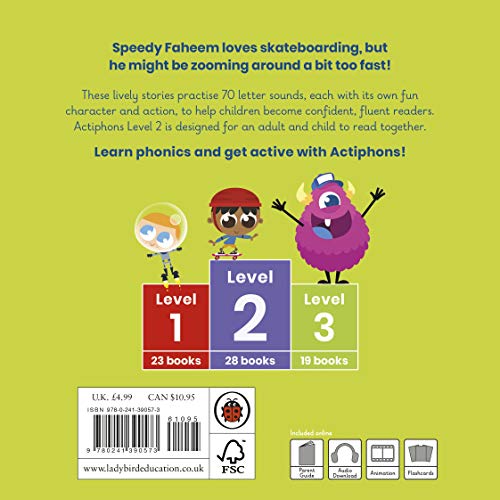 Actiphons Level 2 Book 15 Speedy Faheem: Learn phonics and get active with Actiphons!