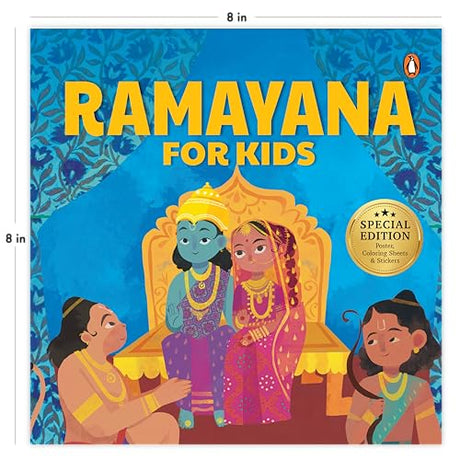 Ramayana for Kids: Illustrated Indian Mythology Storybook For Children I Timeless Epic I Includes Coloring and Sticker Pages I Bedtime Stories I Ages 5+ [Select Learning] - Retail Maharaj
